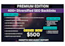 premium SEO backlinks service with high da link building